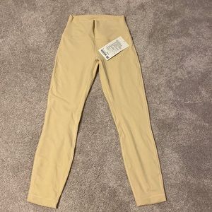 NWT lululemon align high rise pant 25 inch hem in color “Prosecco”